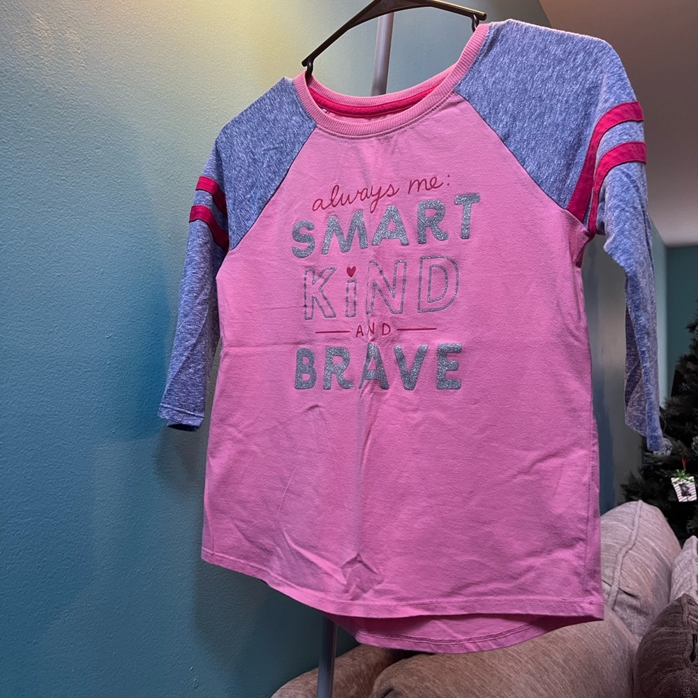 Girls Size 10-12 Cat & Jack 3/4 Length Sleeve Shirt